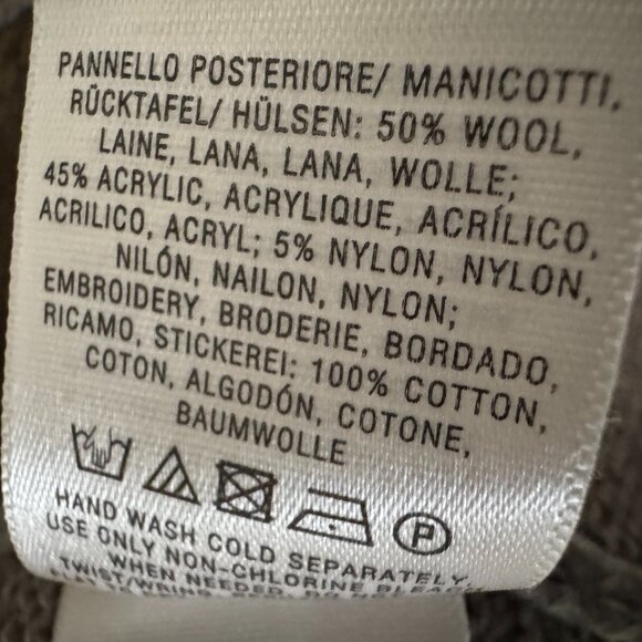 Sleeping On Snow Sm Folklore Embroidered Cardigan Sweater Grey Open Front Boho - Picture 15 of 16